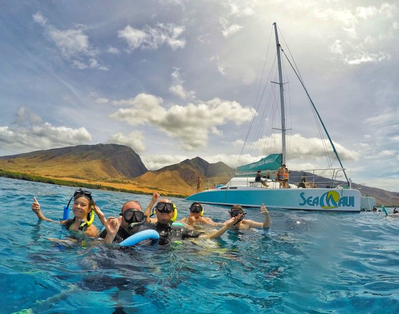 From Kaanapali: Afternoon West Maui Snorkeling w/ Drinks - Boarding the catamaran: what the Sea Maui II ride feels like