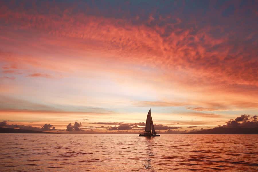 From Ma'alaea: 'Alihilani Sunset Sail Catamaran Tour - From Maalaea Harbor to the open deck: what this 2 hours is really like