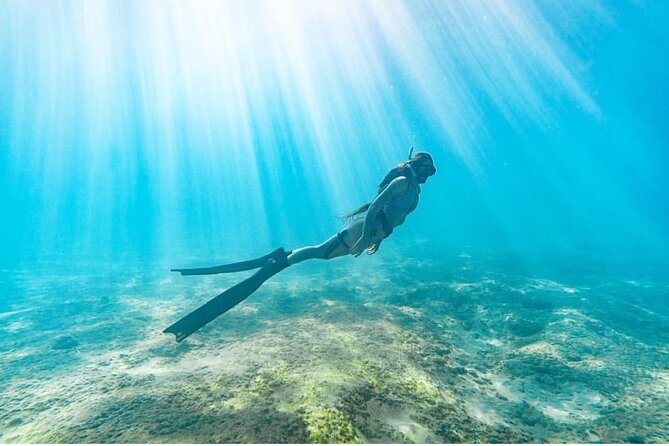 Guided Snorkeling for Beginners with Flotation Wetsuit - The staff and teaching style: what Barbie and Niko signal