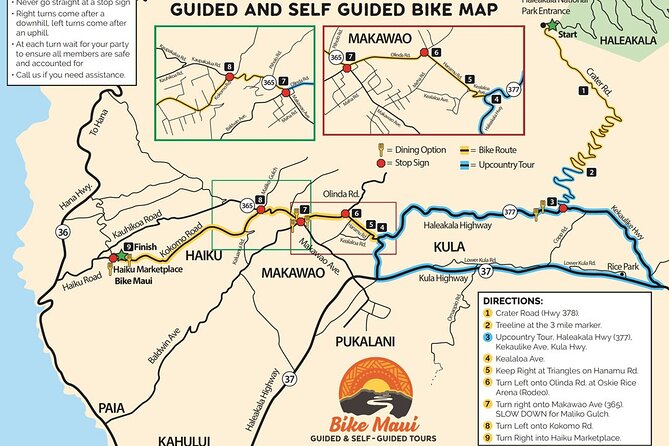 Haleakala Express Self-Guided Bike Tour with Bike Maui - Upcountry Maui by bike: Makawao is the personality switch