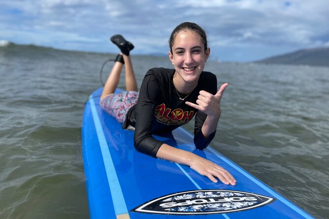 Hawaiian-owned and Operated Surf Lessons in Kihei, Maui - The land lesson that teaches you how to stand and paddle