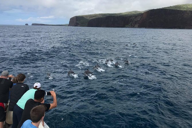Lanai Snorkel and Dolphin Watch from Maalaea - The double-deck eco catamaran: shade, space, and rinse-off convenience