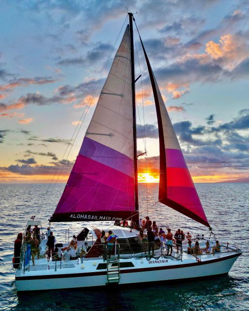Maalaea Harbor: Sunset Sail on a Charming Hawaiin Catamaran - The floating tiki bar, pupu, and open bar details