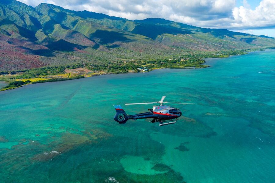 Maui: 3-Island Hawaiian Odyssey Helicopter Flight - Lanai and Shipwreck Beach: a quieter coastline moment