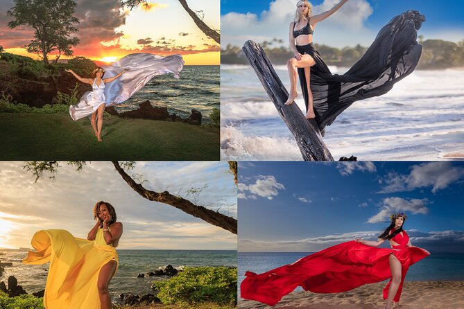 Maui Flying Dress Photoshoot Experience - Price and value: what $795 buys you in Maui terms