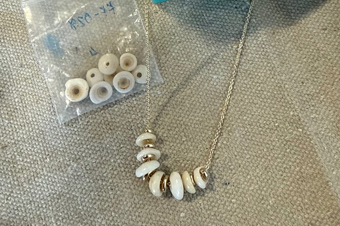Maui Jewelry Making Class with Puka Shells and Pearls - The hands-on teaching that keeps beginners from freezing