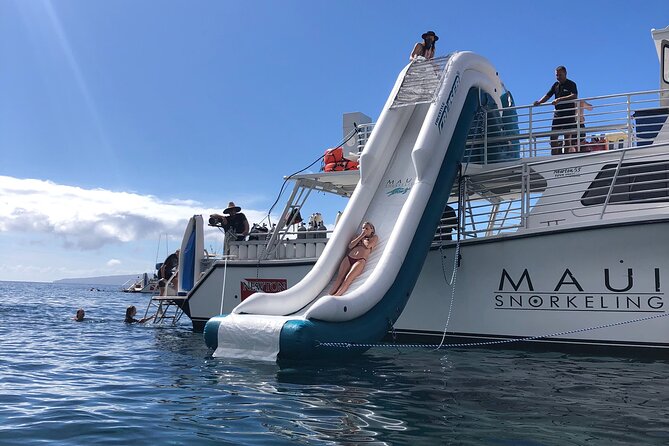 Maui: Molokini & Turtle Town Snorkel & Waterslide Adventure - Stop 1, Molokini Crater: close-up snorkeling without the transfer headache