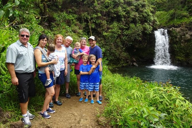 Private Road to Hana or any Maui destination in Luxury Mercedes Sprinter - Stops that match the Hana vibe: Olivo Farms views, Swirling Pigs Falls, and Black Sand Beach