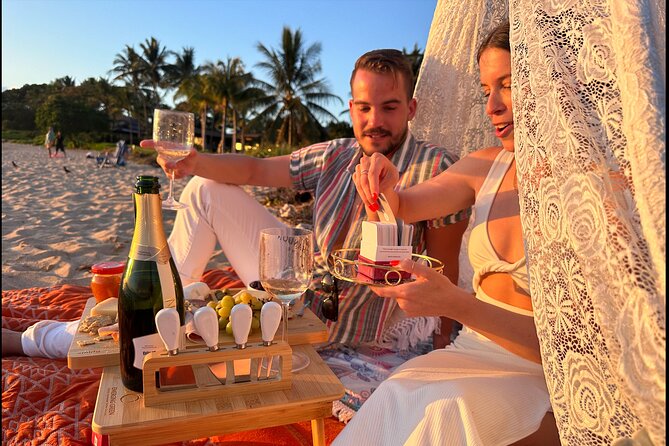 Romantic Sunset Picnic at Pristine Beach with Photo & Video - The Relationship Card Deck: Romance With a Structure